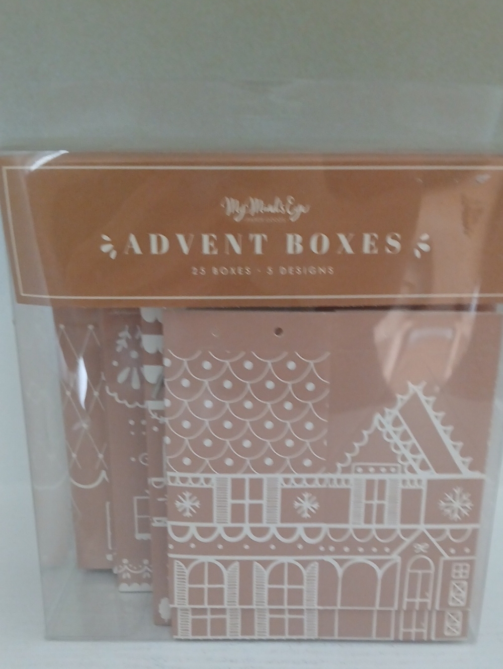 Gingerbread Advent Boxes